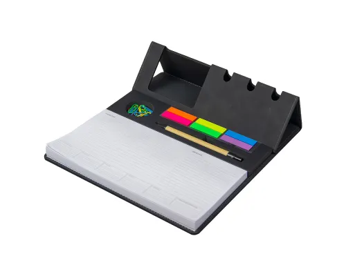 Планинг (органайзер) Flinders настольный с подставкой для телефона, черный