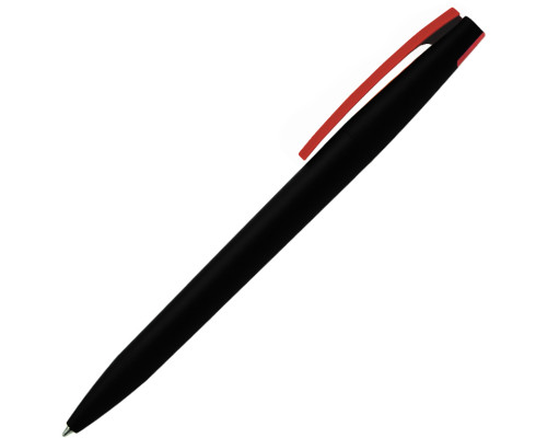 Ручка шариковая, пластиковая софт-тач, Zorro Color Mix, черная/красная Ручка шариковая, пластиковая софт-тач, Zorro Color Mix, черная/красная