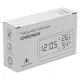 Часы настольные Chronos с термометром и гигрометром, с ж/к дисплеем, белые