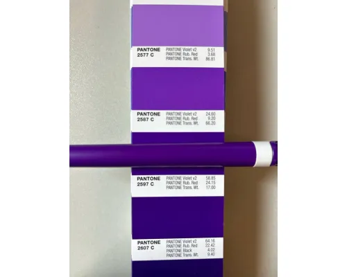 Ручка шариковая пластиковая Ravena Color фиолетовая/белая