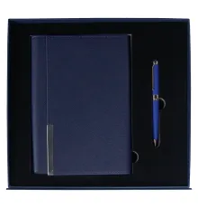 Набор подарочный Solution Prestige Duo (ежедневник в суперобложке, ручка шариковая) темно-синий