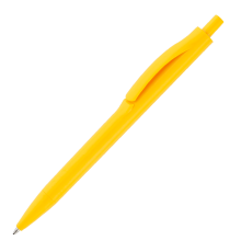 Ручка шариковая IGLA SOFT, пластиковая, софт-тач, желтая