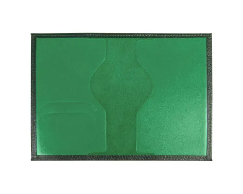 Обложка для паспорта Leather Sky Flotter Trend из натуральной кожи, зеленая 7730С