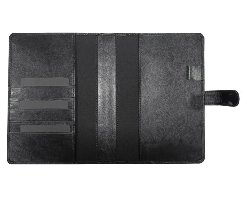 Ежедневник в суперобложке Country Leather Sky A5+ из нат. кожи, черный, недатированный, с магнитным клапаном, в подарочной коробке Ежедневник в суперобложке Country Leather Sky A5+ из нат. кожи, черный, недатированный, с магнитным клапаном, в подарочной коробке