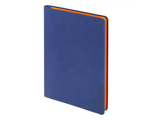 Ежедневник Flexy Latte Soft Touch Blue Edition Color А5, синий/оранжевый, недатированный, в гибкой обложке Ежедневник Flexy Latte Soft Touch Blue Edition Color А5, синий/оранжевый, недатированный, в гибкой обложке