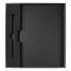 Коробка подарочная, размер 203*220*30 мм, Solution Gift Linen для ежедневника и ручки, антрацит (темное серебро)