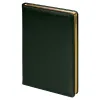 Ежедневник City Nebraska Tennessee A5, недатированный, зеленый с золотистым