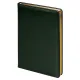 Ежедневник City Nebraska Tennessee A5, недатированный, зеленый с золотистым