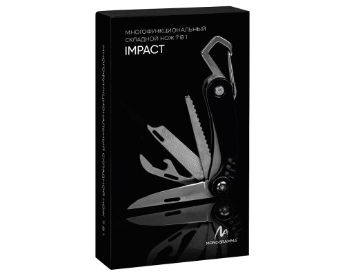 Мультитул c карабином Tools Impact в подарочной коробке Мультитул c карабином Tools Impact в подарочной коробке