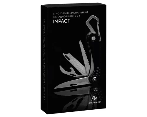 Мультитул c карабином Tools Impact в подарочной коробке