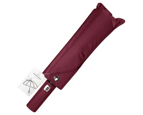 Зонт складной автоматический,  Forest Lotus, диаметр 117 см, 9 панелей, в подарочной коробке, бордовый