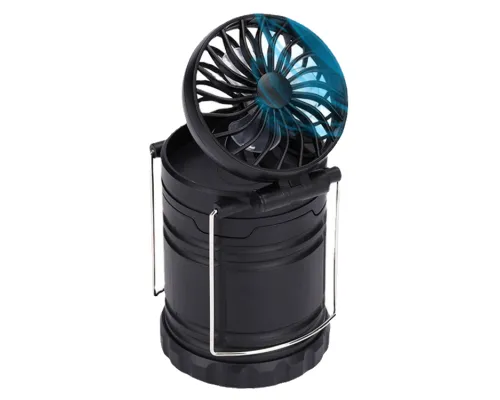 Фонарь Tools Mina, для кемпинга, с вентилятором, пластиковый, черный