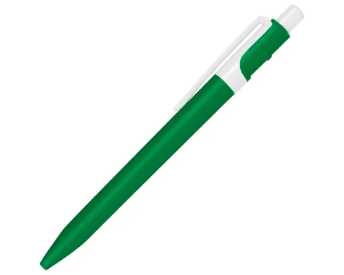 Ручка шариковая пластиковая Ravena Color зеленая/белая
