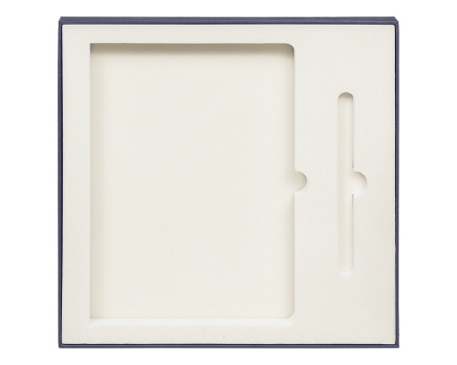 Коробка подарочная Solution Superior Soft под ежедневник и ручку, темно-синяя, 25,7x25,7 см, бежевый ложемент Коробка подарочная Solution Superior Soft под ежедневник и ручку, темно-синяя, 25,7x25,7 см, бежевый ложемент