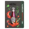 Ежедневник Flexy Viva Latte Daphne Color Print Sample A5, серый/зеленый, недатированный, в гибкой обложке