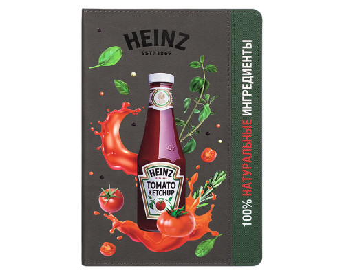 Ежедневник Flexy Viva Latte Daphne Color Print Sample A5, серый/зеленый, недатированный, в гибкой обложке Ежедневник Flexy Viva Latte Daphne Color Print Sample A5, серый/зеленый, недатированный, в гибкой обложке