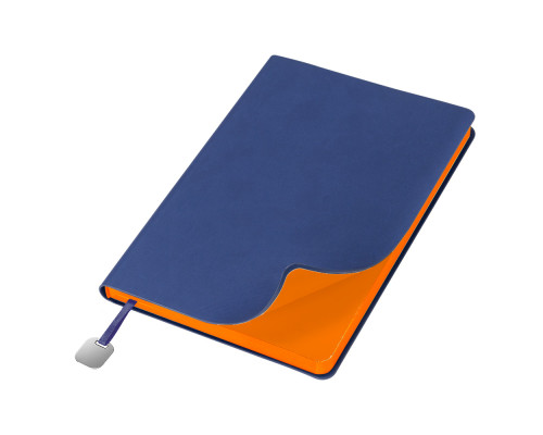 Ежедневник Flexy Latte Soft Touch Blue Edition Color А5, синий/оранжевый, недатированный, в гибкой обложке Ежедневник Flexy Latte Soft Touch Blue Edition Color А5, синий/оранжевый, недатированный, в гибкой обложке