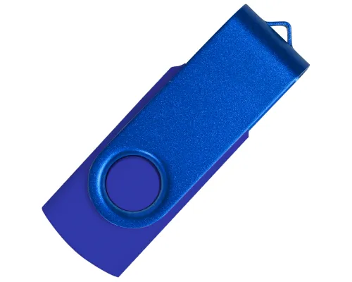Флеш накопитель USB 2.0 Twister Assembly 16GB, пластик Софт Тач/металл, синий/синий Флеш накопитель USB 2.0 Twister Assembly 16GB, пластик Софт Тач/металл, синий/синий