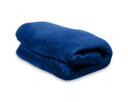 Плед мягкий флисовый Super Soft  Comfort Travel, 125*170 см, синий