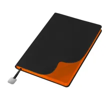 Ежедневник Flexy Latte Soft Touch Black Edition Color А5, черный/оранжевый, недатированный, в гибкой обложке