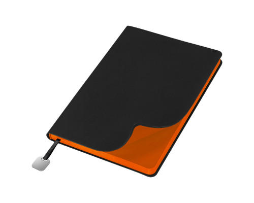 Ежедневник Flexy Latte Soft Touch Black Edition Color Print Sample А5, черный/оранжевый, недатированный, в гибкой обложке Ежедневник Flexy Latte Soft Touch Black Edition Color Print Sample А5, черный/оранжевый, недатированный, в гибкой обложке