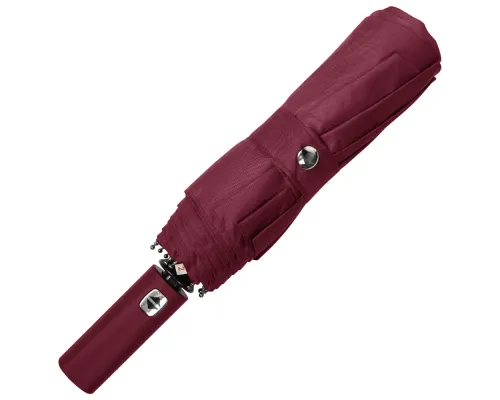 Зонт складной автоматический,  Forest Lotus, диаметр 117 см, 9 панелей, в подарочной коробке, бордовый