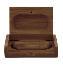 Флеш накопитель USB 2.0 Maple BOX в футляре, орех, дерево/дерево, 32 Gb