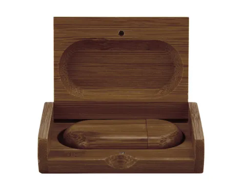 Флеш накопитель USB 2.0 Maple BOX в футляре, орех, дерево/дерево, 32 Gb