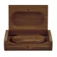 Флеш накопитель USB 2.0 Maple BOX в футляре, орех, дерево/дерево, 32 Gb