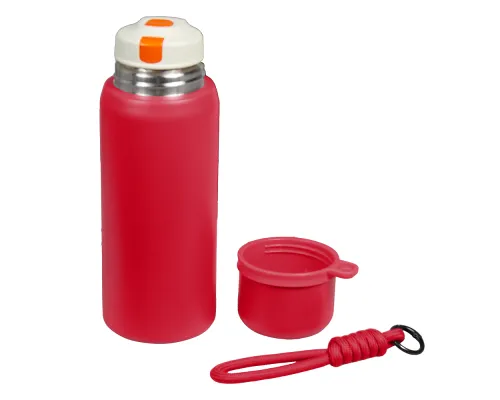 Термос вакуумный стальной La Vie с ремувкой  двухстеночный 500 мл матовый в подарочной упаковке, красный