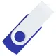 Флеш накопитель USB 2.0 Twister Сolor Mix 16GB, пластик Софт Тач/металл, синий/белый