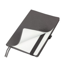 Ежедневник Flexy Line Linen А5, серый, недатированный, в гибкой обложке, с резинкой и петлей для ручки