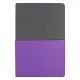 Ежедневник Flexy Smart Harbor Nuba Billy А5, темно-серый/фиолетовый, недатированный, в гибкой обложке