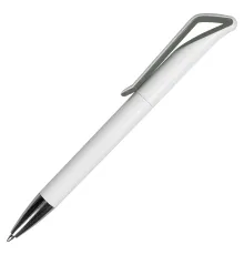 Ручка шариковая Pelican, пластиковая, белая/серая