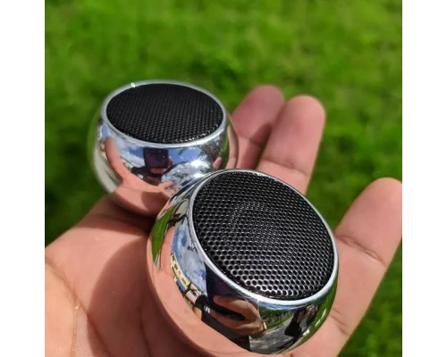 Колонка беспроводная  MyTone Mini Sound, серебристая металлик