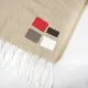 Шеврон Rectangle Latte Soft touch размер 50*70 мм, красный, со скругленными углами