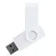Флеш накопитель USB 2.0 Twister Assembly 16GB, пластик Софт Тач/металл, белый/белый