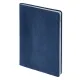 Ежедневник Flexy Buffalo А5, темно-синий с серебристым срезом, недатированный, в гибкой обложке