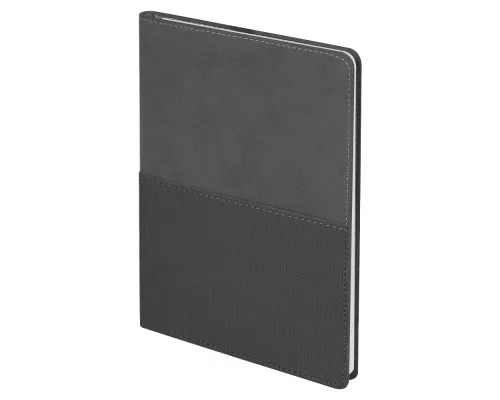 Ежедневник Flexy Smart Harbor Nuba Billy А5, темно-серый/темно-серый, недатированный, в гибкой обложке