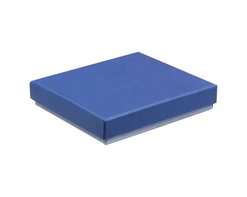 Коробка подарочная Solution, синяя, размер 11*10*2,4 см