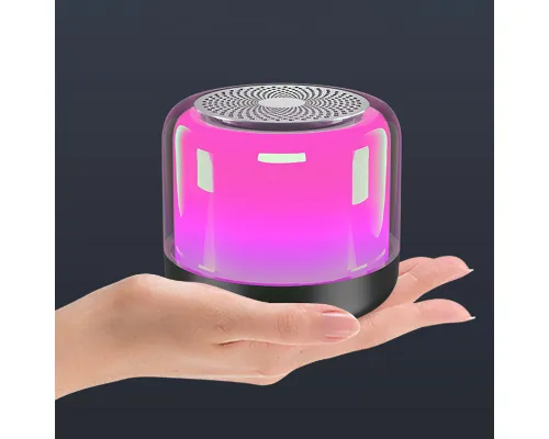 Колонка беспроводная MyTone Light Sound со светомузыкой, черная Колонка беспроводная MyTone Light Sound со светомузыкой, черная
