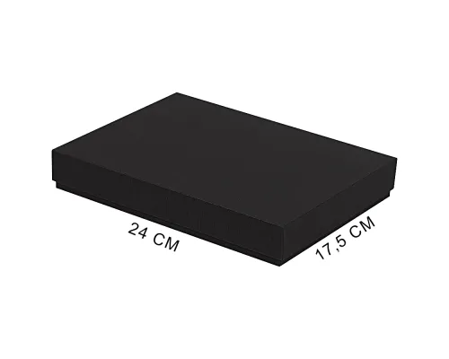 Ежедневник в суперобложке Country Leather Sky A5+ из нат. кожи, черный, недатированный, с магнитным клапаном, с блокнотом в подарочной коробке