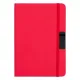 Блокнот А5 Hobard, в твердой тканевой обложке c резинкой в линейку, красный