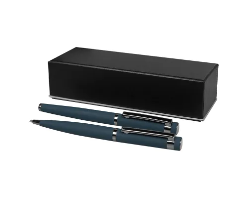 Набор ручек Attashe Solution, синий (ручка шариковая, роллер) в подарочной коробке Emotion