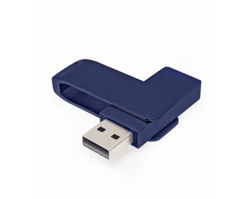Флеш накопитель Bergamo, USB 2.0 16GB, металл, темно-синий
