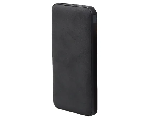 Внешний аккумулятор (powerbank) «WeCharge Velvet», 10 000 mAH, 5V -2A , c цифровым дисплеем для контроля заряда, черный
