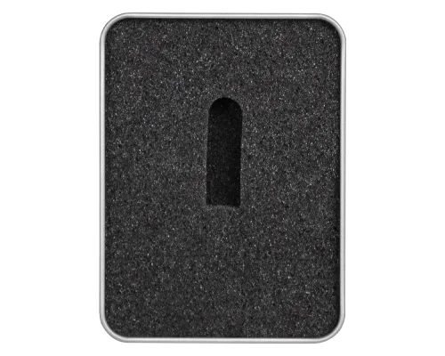 Футляр Ring для флеш накопителя металлический, размер 11,5*8,5 см, серебристый