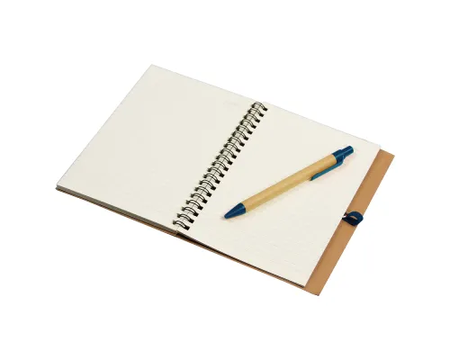 Блокнот B6 Easy Way, на пружине, в твердой обложке, c ручкой, темно-синий