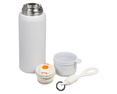 Термос вакуумный стальной La Vie с ремувкой  двухстеночный 500 мл матовый в подарочной упаковке, белый