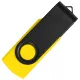 Флеш накопитель USB 2.0 Twister Сolor Mix 16GB, пластик Софт Тач/металл, желтый/черный